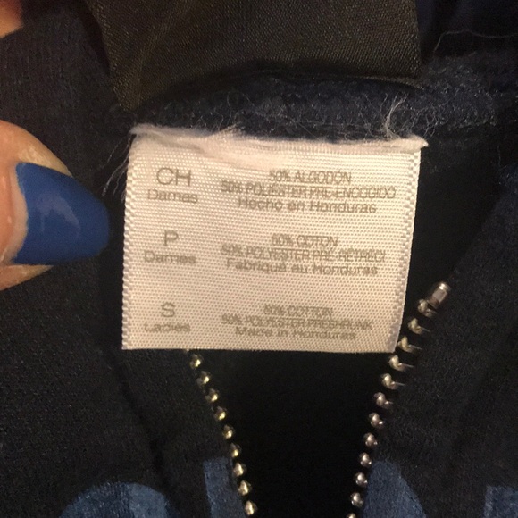 NWOT Small Navy Women’s Denver Broncos Hoodie - Picture 5 of 5